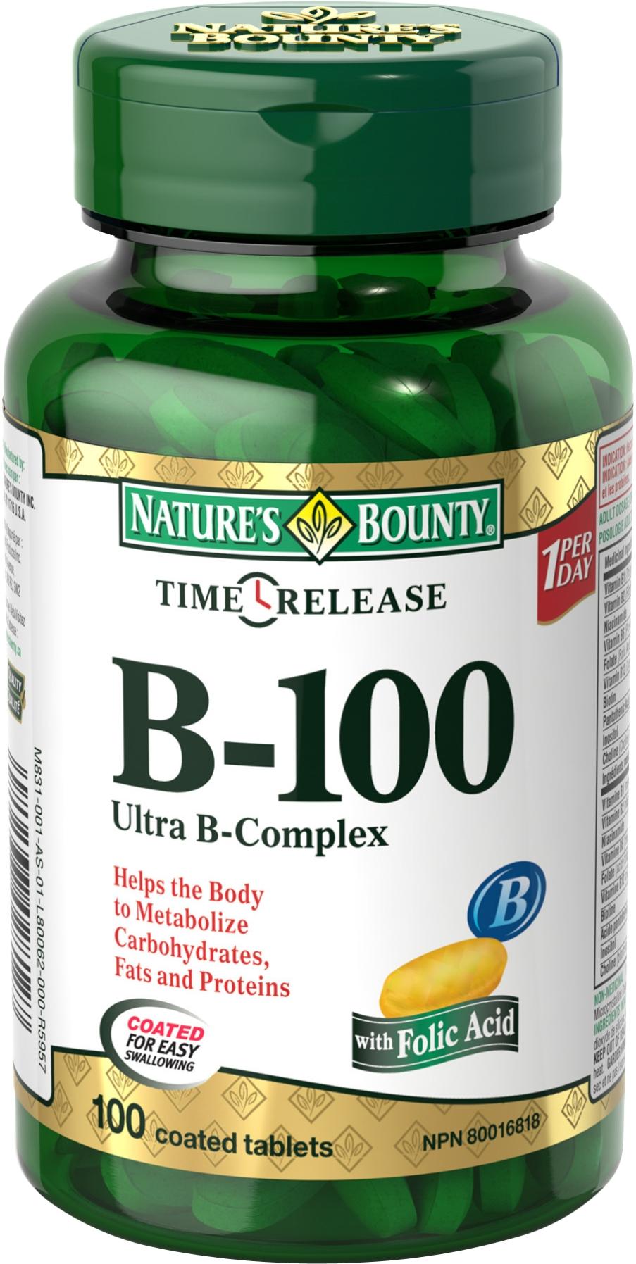 Natures Bounty Time Release B Ultra B Complex Ctc Health