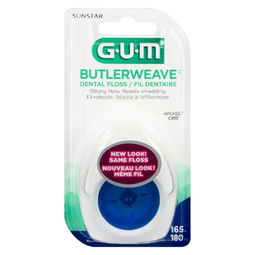 Gum Butlerweave Waxed Dental Floss 165M Gum Care, Floss and Accessories