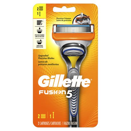 Gillette Fusion5 Men’s Razor Handle + 2 Blade Refills Shaving Supplies