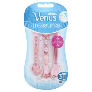 Gillette Venus Treasures Disposable Razors – 3.0 Ea Shaving & Men's Grooming