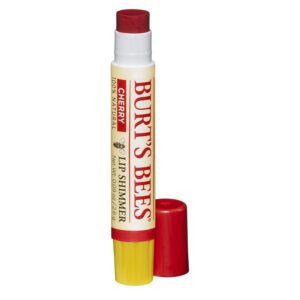 Burt’s Bees Lip Shimmer, Cherry, 0.09 Oz Cosmetics