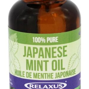 Relaxus – 100 Japanese Mint Oil – 1 Fl. Oz. First Aid