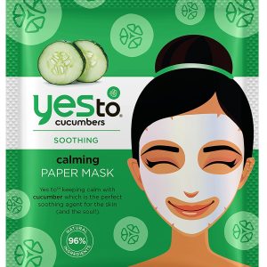 Yes To Cucumbers Calming Paper Mask, Single Use Face Mask Hand And Body Care