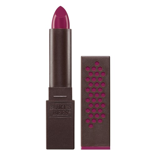 Burt's Bees Lipstick - Magenta Rush - Dark Pink With Purple Undertone