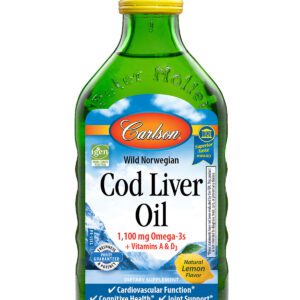 Carlson Norwegian Cod Liver Oil Lemon Flavour Small Bottle Vitamins & Herbals