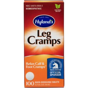 Hyland’s Leg Cramp Tablets, Natural Relief Of Calf, Leg And Foot Cramp, 100 Count Homeopathic Remedies