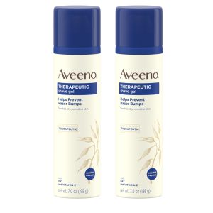 Aveeno Therapeutic Shave Gel With Oat, For Sensitive Skin, 7 Oz Shaving Supplies