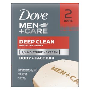 Dove Men+care Bar Soap Deep Clean – 3.75 Oz Hand And Body Soap