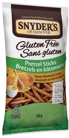 Snyders Gluten Free Honey Mustard Pretzel Sticks – 220g Food & Snacks