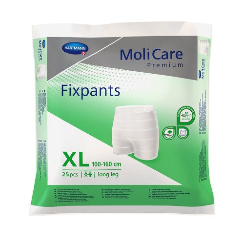 MoliPants Soft Fixation Pants, X-Large, Pack of 25 - Comfortable and Breathable Continence Support