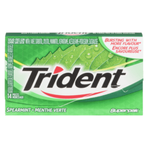 Gomme A MA¢cher A La Gomme A MA¢cher Sans Sucre Trident 1 Paquet