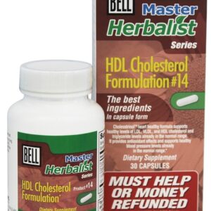 Bell Cholesterol Control 30 Veggie Capsules Herbal And Natural