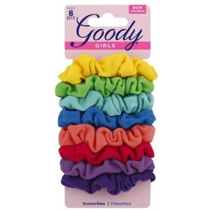 Goody Ouchless Girls’ Rainbow Scrunchies – 8.0 Ea Hair Accessories