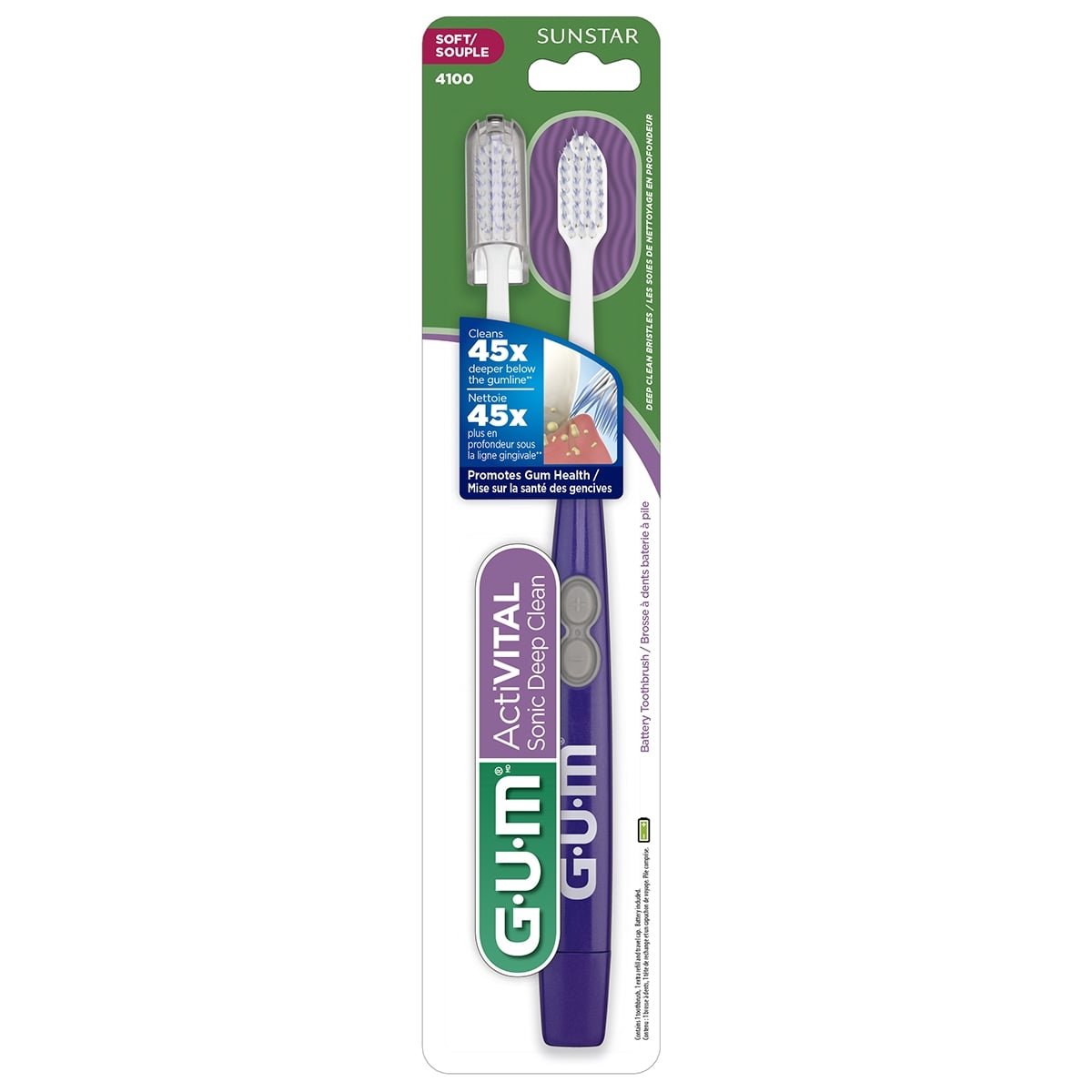 Gum Deep Clean Sonic Battery Toothbrush CTC Health