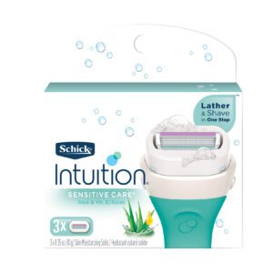 Schick Intuition Naturals Sensitive Care Razor Refills Shaving Supplies