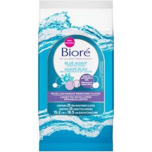 Biore Blue Agave + Baking Soda Makeup Removing Cloths 25.0 Count Makeup Remover