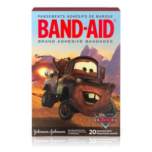 Band-aidÂ® Brand Adhesive Bandages Featuring Disney-pixar Cars? For Kids, Assorted Sizes, 20 Count First Aid