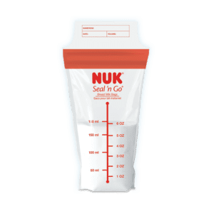 Nuk Nuk Seal ‘n Go Breast Milk Storage Bags, 50ct 50.0 Count Baby Needs