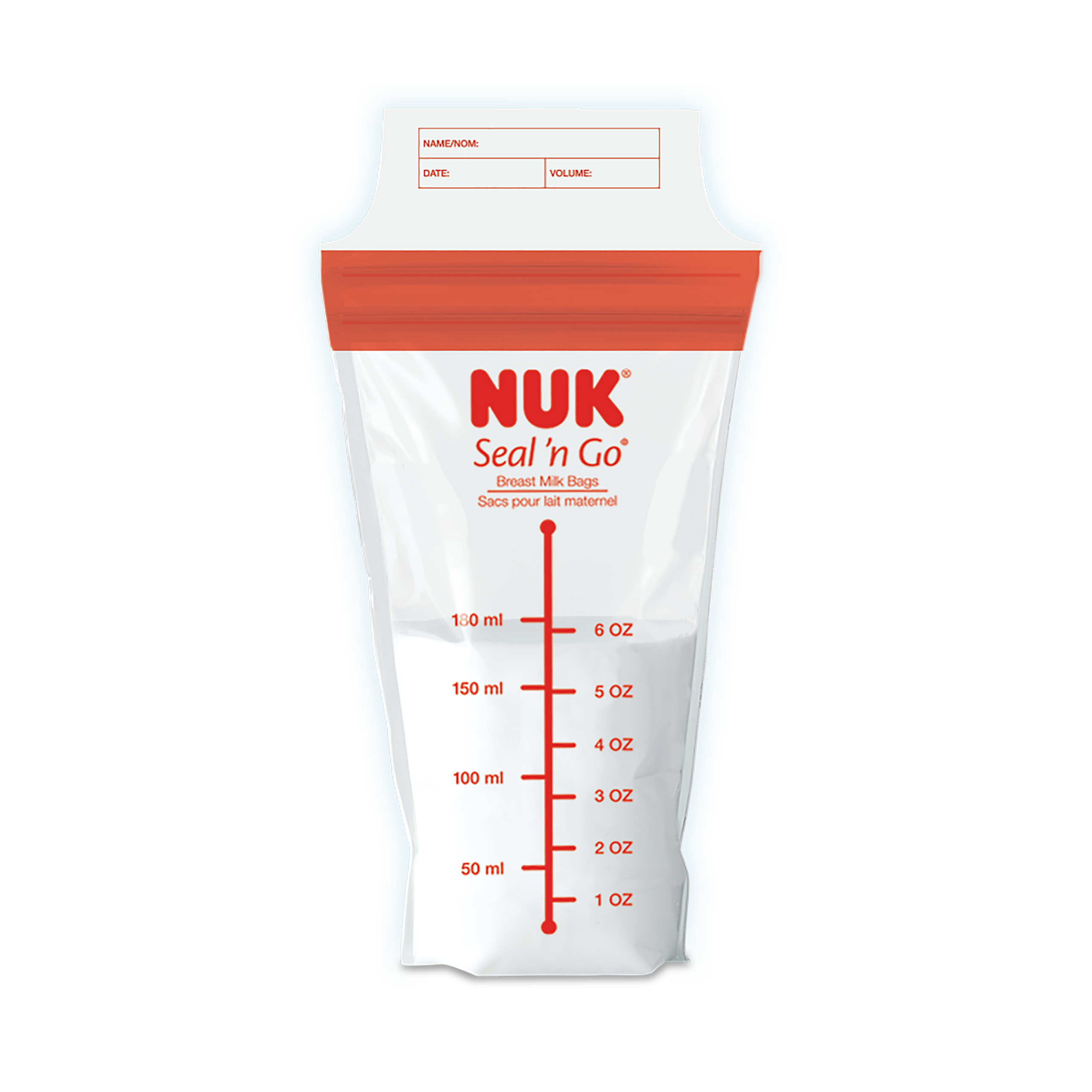 Nuk Nuk Seal 'n Go Breast Milk Storage Bags, 50ct 50.0 Count