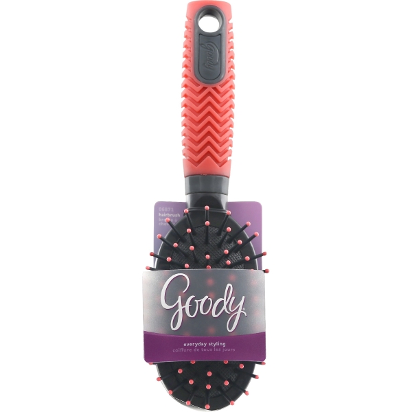 Goody Chevron Neon Grips Purse Brush 1 Pc