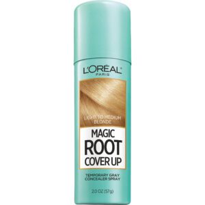 L’Oreal Paris Magic Root Cover up Gray Concealer Spray, Light to Medium Blonde, 2 Oz. Hair Colour Treatments