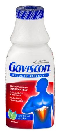 Gaviscon Gaviscon Regular Strength Liquid Soothing Icy Mint 340.0 Ml