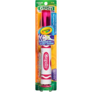 G-u-m Crayola Kids Power Electric Toothbrush – 1.0 Ea Oral Hygiene