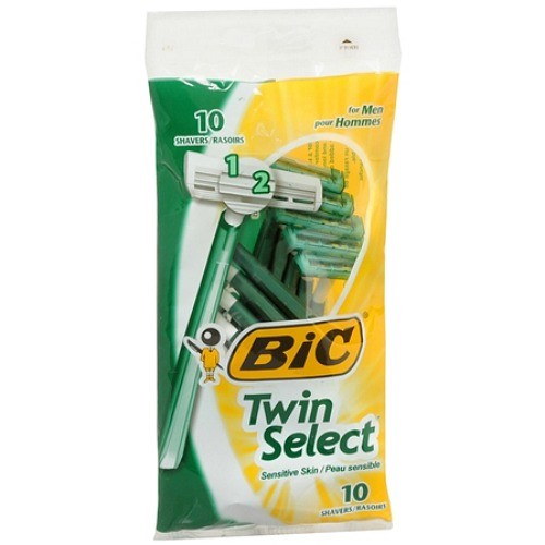 Bic Twin Select Sensitive Skin Shaver Shaving Supplies