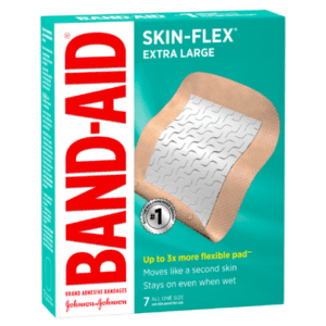 Band-aid Brand Skin-flex Bandages Extra Large First Aid