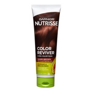 Garnier Nutrisse Color Reviver 5 Minute Nourishing Color Hair Mask, Warm Brown, 4.2 Fl. Oz. Hair Colour Treatments