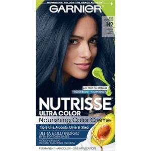 Garnier Nutrisse Ultra Color Nourishing Permanent Hair Color Creme - Blue Curacao - 1 Kit
