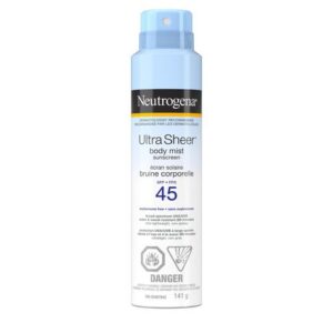 Neutrogena Ultra Sheer Body Mist Sunscreen Spf 45 Sunscreen
