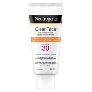 Neutrogena Clear Face Sunscreen Lotion Spf 30 Sunscreen