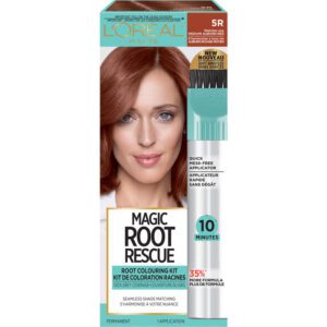 L’oreal Paris Magic Root Rescue 10 Minute Root Hair Coloring Kit, 5r Medium Auburn Red, 1 Kit Hair Colour Treatments