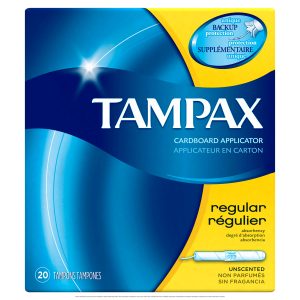Tampax Tampons With Flushable Applicator Regular Absorbency 20 Each By Tampax Feminine Hygiene