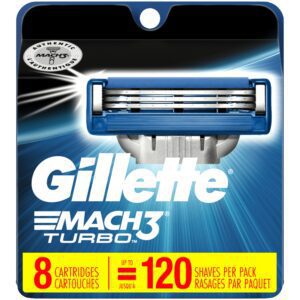 Gillette Mach 3 Turbo Blades Shaving Supplies