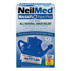 Neilmed Nasaflo Neti Pot Nasal Wash System With Refill Packets