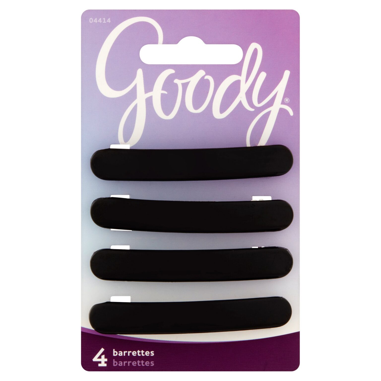 Goody Classics Small Oblong Barrette, Autoclasp, 4 Pcs - CTC Health