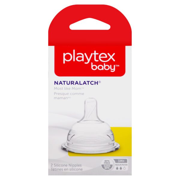 Playtex Baby Naturalatch Most Like Mom Silicone Baby Bottle Nipples Clear Nursing