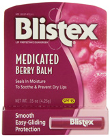 Blistex Medicated Lip Balm Stick Spf 15 Berry – 0.15 Oz Cough and Cold