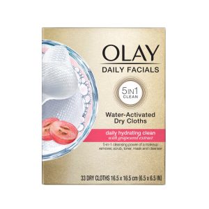 Olay Daily Facials Hydrating Cleansing Cloths, 33 Count Hand And Body Care
