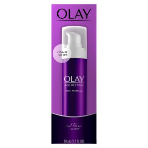 Olay Age Defying Anti-wrinkle 2-in-1 Day Cream Plus Face Serum, 1.7 Oz Creams, Gels and Lotions