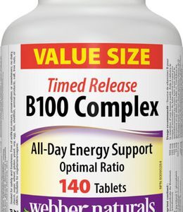 Webber Naturals B100 Complex Value Size Timed Release Vitamins & Herbals