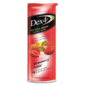 Dex4 Glucose Tablets Strawberry Hypoglycemia Treatments