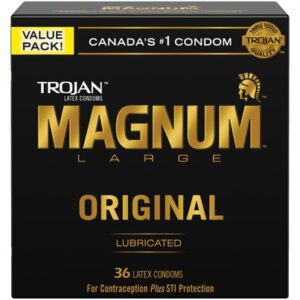 Trojan Magnum Original Large Size Lubricated Condoms 36.0 Count Family Planning