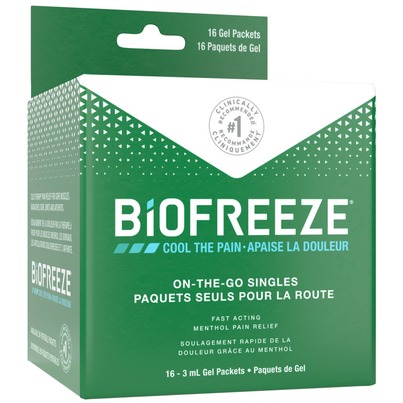 Biofreeze Fast Acting Menthol Pain Relief On-the-go Singles