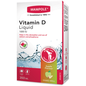 Wampole Vitamin D Liquid 1000 Iu Apple Flavour