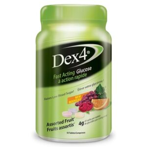 Dex4 Glucose Tablets Assorted Fruits Hypoglycemia Treatments