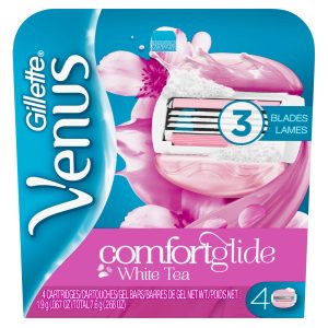Gillette Venus Comfortglide Womens Razor Refills White Tea - 4.0 Ea