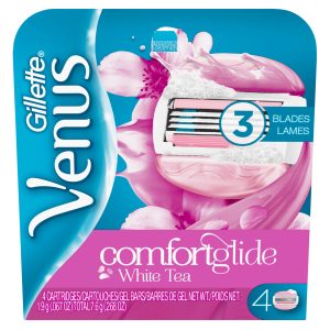 Gillette Venus Comfortglide Womens Razor Refills White Tea – 4.0 Ea Shaving Supplies
